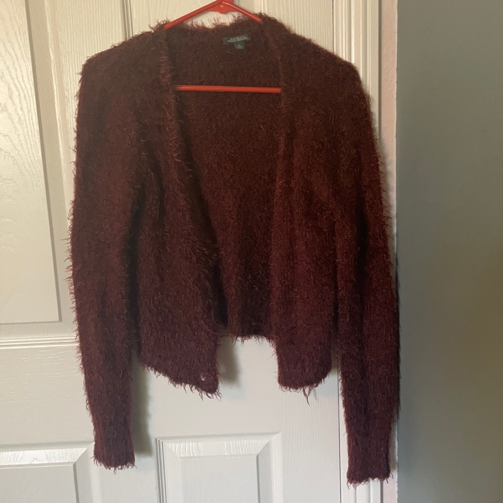 cute fuzzy cardigan